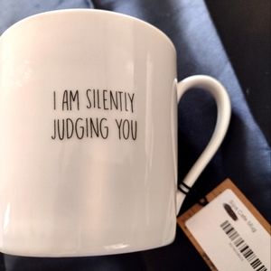 Silently Judging coffee mug